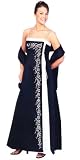 Lace up Elegant Prom/ Evening Dress w/Contrast Trim and Flower Print