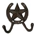 Best Quality- Cast Iron Star Horseshoe 2-Hook