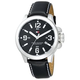 Tommy Hilfiger Men's Sport Leather Strap Watch #1790624