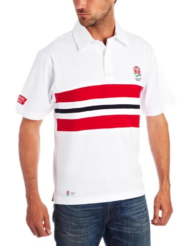 England Rugby Men's Shirt - White/Red, M England Rugby Men's Shirt - White/Red, M