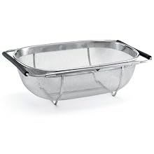 Polder 6631-75 Stainless-Steel Sink Strainer with Extending Rubber-Grip Arms