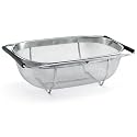 Polder 6631-75 Stainless-Steel Sink Strainer with Extending Rubber-Grip Arms