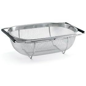 Polder 6631-75 Stainless-Steel Sink Strainer with Extending Rubber-Grip Arms