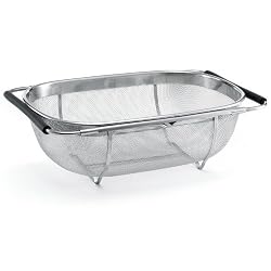 Polder 6631-75 Stainless-Steel Sink Strainer with Extending Rubber-Grip Arms