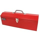 HOMAK RD00119200 19-Inch Steel Hip-Roof Tool Box Red
