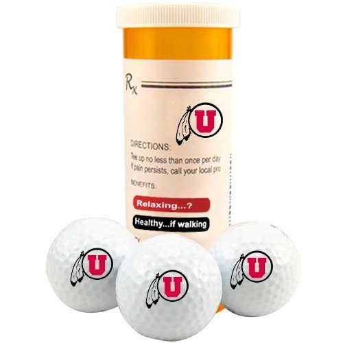 Utah Utes Rx Three Pack Golf Balls