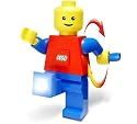 LEGO Hand Crank Dynamo Flash Light Torch Giant Lego Man Stands 7.5" Tall