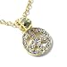Small Delicate Crystal Peace Sign Pendant Necklace Fashion Jewelry