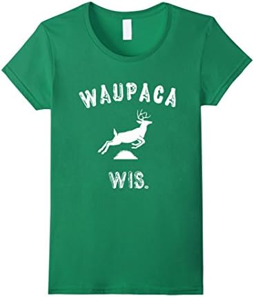 Women's WAUPACA WIS - Dustin T-shirt Medium Kelly Green