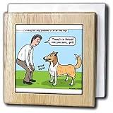 Review 3dRose LLC  / Editorial Cartoon about Stars and Rehab - 6 Inch Tile Napkin Holder