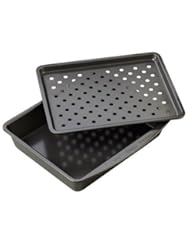 Kitchen: Wilton 2105-1367 Oven Right Toaster Oven Oblong Crisper and Pan, 8x10-Inch, Non-Stick - Wilton