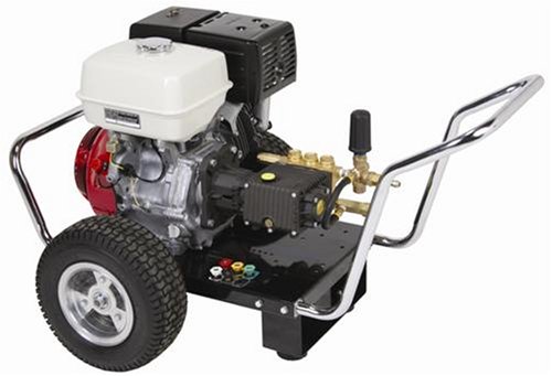 Simpson Power Shot Commercial-Duty Gas Powered Pressure Washer 4000 PSI 3.5 GPM Honda GX390 Engine And 50' MONSTER Hose PS4000