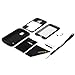 BB-YuHan Love MEI Samsung Galaxy S5 Case Aluminum,3-layer Corning Gorilla Glass Aluminum Metal Protective Samsung Galaxy S5 Case (Black)