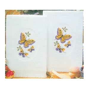 16 Inch X25 Inch Terry Accent Towel Pair For Kitchen and Ba by