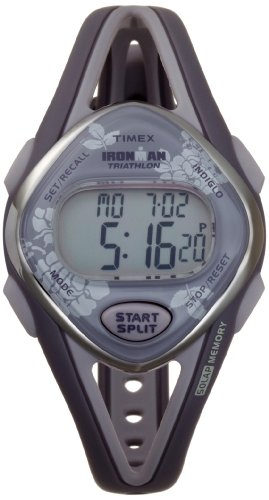 Timex Women's T5K376 Ironman Sleek 50-Lap Floral Digital Watch