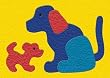 Lauri Crepe Rubber 5 pc DOG & PUPPY PUZZLE