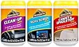 ArmorAll Clean-Up, Tech & Screen, Carpet & Upholstery Mini Car Care Cleaning Wipes Kit