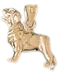 Dazzlers Solid 14k Gold King Charles Cavalier Dog Charm Pendant Available in three colors from jewelsberry (weights: 4.0 grams only)
