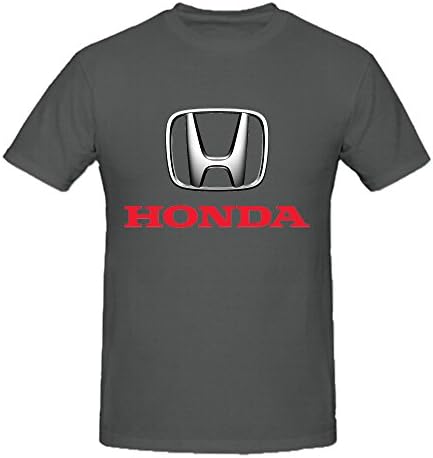 Honda Logo Fashion For Men's Crew Neck T-shirts Grey