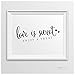 Andaz Press Wedding Party Signs, Formal Black and White, 8.5-inch x 11-inch, Love is Sweet, Enjoy a Treat Dessert Table Sign, 1-Pack