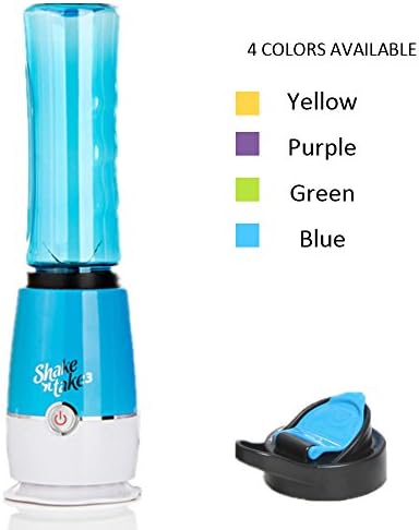 CCloud Shake n Take Latest Version 3rd Generation Fruit Juice Smoothie Blender Mixer with Sports Bottle BPA Free-Blue