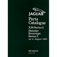 Jaguar XJ6 Ser 3 Daimler Parts Catalog