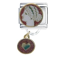 Aphrodite Travel & Flags Italian Charm Bracelet