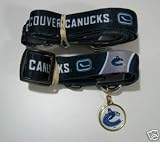 Vancouver Canucks Dog Pet Set Leash Collar ID Tag XS