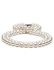 Double Freshwater Pearl Necklace: 8-9mm AAA