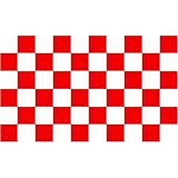Checkered Red Flag Polyester 3 ft. x 5 ft. - B000FAI85O
