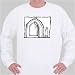 Sweatshirt with architecture, black and white, Europe, art, United Kingdom, Scotland, entrance