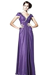 V-neck Cocktail Floor Length Satin Mermaid Beaded Evening Dress/Homecoming Dress/Pageant Dress/Prom Dress/Party Dress/Wedding Dress 