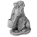Spaniel with Basket Stone Statue