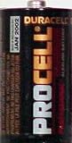 Procell Alkaline Batteries, C Size, 1.5 Volt, 12/Box DURPC1400