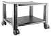 Kantek 2-Shelf Mobile Printer Stand, Holds up to 75 Pounds, 17 x 13.25 x 14.13 Inches, Black (PS510)