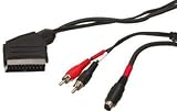 Scart Plug 21 Pin to S-VHS & 2 Phono/RCA Plugs