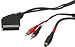 Scart Plug 21 Pin to S-VHS & 2 Phono/RCA Plugs
