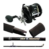Okuma Convector 45D / Blue Diamond Trolling Rod Combo Rod: 8' Heavy (BDC 802H)