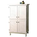 Hampton Computer Armoire - White