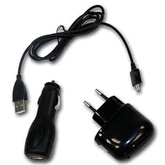 Original Handycop� Micro USB Ladeset Ladeger�t Netzteil + KFZ Lader + USB Kabel - 1A Ausgangsleistung f�r Samsung Apollo / B2710 Xcover 271 / B3210 CorbyTXT / B3310 / B5310 Corby Pro / B7300 OMNIA Lite / B7330 OmniaPRO / B7350 Omnia 735 / B7610 OmniaPRO / B7620 Giorgio Armani / B7722 DuoS / C3300 Champ / C3500 Ch@t 350 / C3530 / C3560 / G810 / H1 / I5510 Galaxy551 / i5500 Galaxy 550 / S5570 Galaxy Mini / I5700 Galaxy Spica / i5800 Galaxy 3 / i7500 Galaxy
