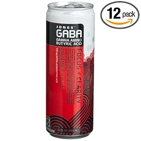 Jones Soda GABA Grapefruit, 12-Ounce Cans (Pack of 12)
