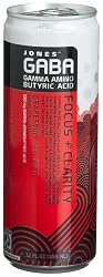 Jones Soda GABA Grapefruit, 12-Ounce Cans (Pack of 12)