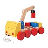 Wooden Crane with Blocks, Multicolour