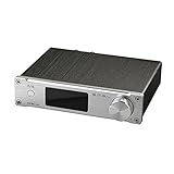 SMSL Q5 Pro Pure Digital HiFi Amplifier USB Fiber Coaxial Optical Audio Power Silver