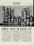 Canned Foods On Ration List - American canned foods are world's best and most abundant, but now they must be rationed so that civilians may have an adequate and equal supply. ..... 1943 LIFE Magazine Article, A4807A.