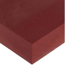 Rulon AR Sheet, Maroon, 3/4" Thick, 6" Width, 6" Length