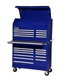 International VRA-4220BU 42-Inch 20 Drawer Blue Toolbox with Ball-bearing Drawer Slides