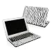 Zebra Stripes Design Skin Decal Sticker for Apple MacBook 13"" White Unibody (NO SEPARATE TRACKPAD released in 2009)