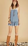 Sandy Spaghetti Strap Shift with Ruffles