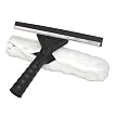 Combo Squeegee/Microfiber Scrubber - Black Handle